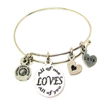 All of me LOVES all of you Bangle Bracelet