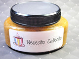 Necesito Cafecito body sugar scrub with coffee beans soap part of our Latina line