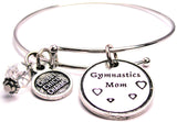 Gymnastics Mom Circle Bangle Bracelet