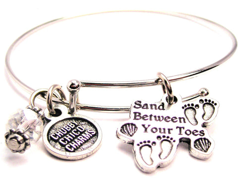 Sand Between Your Toes Bangle Bracelet