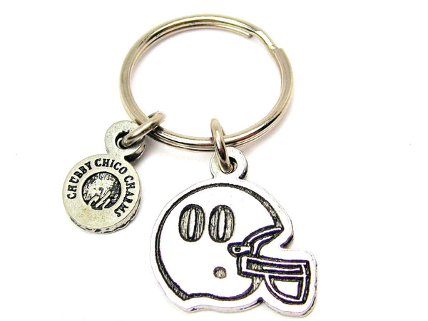 Football Helmet Choose Your Number - 1" Key Chain