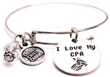 I Love My CPA Bangle Bracelet