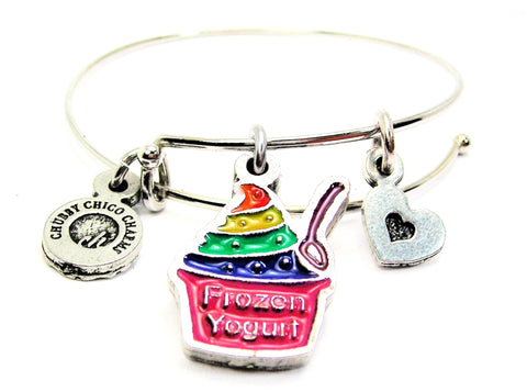 Rainbow Colored Frozen Yogurt Bangle