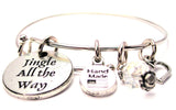 Jingle All The Way Circle Bangle Bracelet