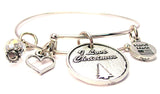 I Love Christmas Bangle Bracelet