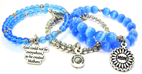 God couldn't be everywhere so he created Mothers upscale 3 piece stacking bangle set