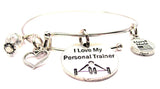 I Love My Personal Trainer Bangle Bracelet