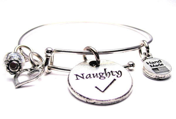 Naughty Circle Expandable Bangle Bracelet