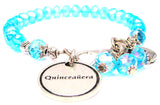 Quinceanera Sweet Sixteen Splash Of Color Crystal Bracelet