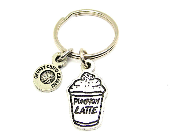 Pumpkin Spice Latte Pumpkin Latte Charm Keychain