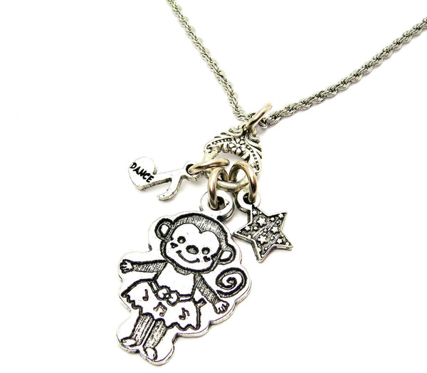 Ballerina Monkey Catalog Necklace