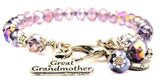 Great Grandmother Splash Of Color Crystal Bracelet