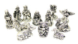 12 Piece Pewter Nativity Set - gifts - Chubby Chico Charms