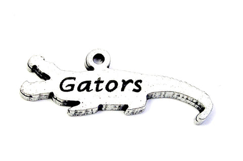 Gator Crocodile Alligator Genuine American Pewter Charm