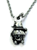 Cowboy Gnome Bad Ass cowgirl 3D  Charm Necklace