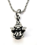 Taco Eating Gnome with an extra Jalapeno  20" Chain Necklace