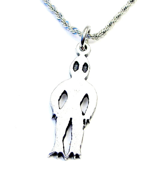 Alien  UFO  Single Charm Necklace