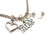 Bride Stylized Necklace with Small Heart