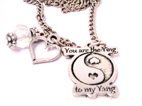 You Are The Ying To My Yang Necklace with Small Heart