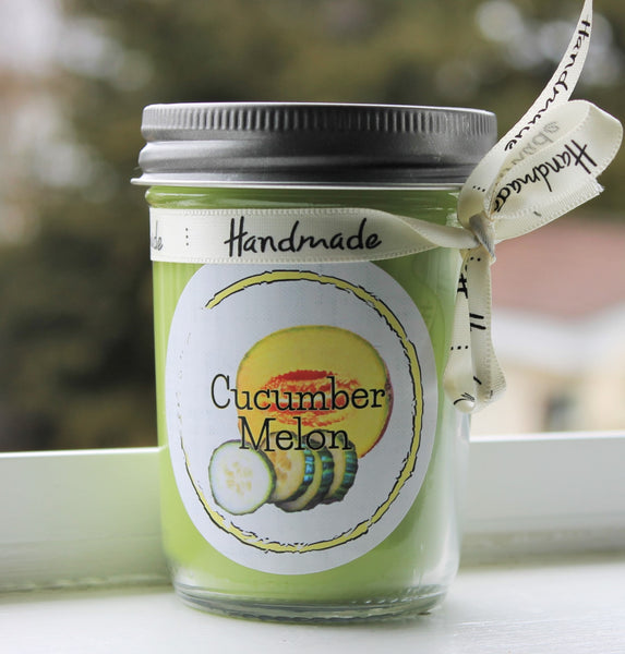 Cucumber Melon Scented Soy Candle