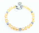 Summer Sunshine Charm Expandable Bangle Bracelet Set