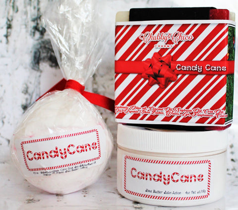 Candy Cane Bath Set