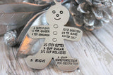 Gingerbread Boy Recipe Holiday Tree Ornament