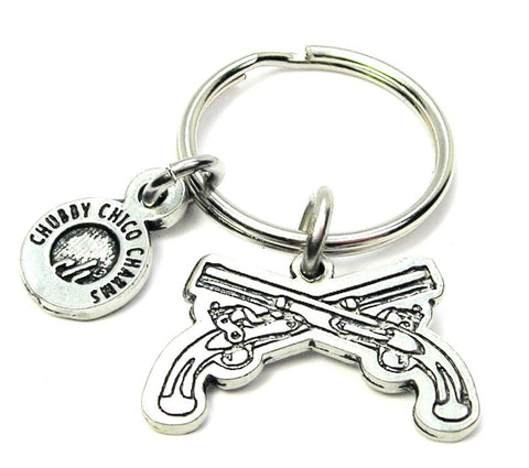 Infantry Crossed Pistols Key Chain