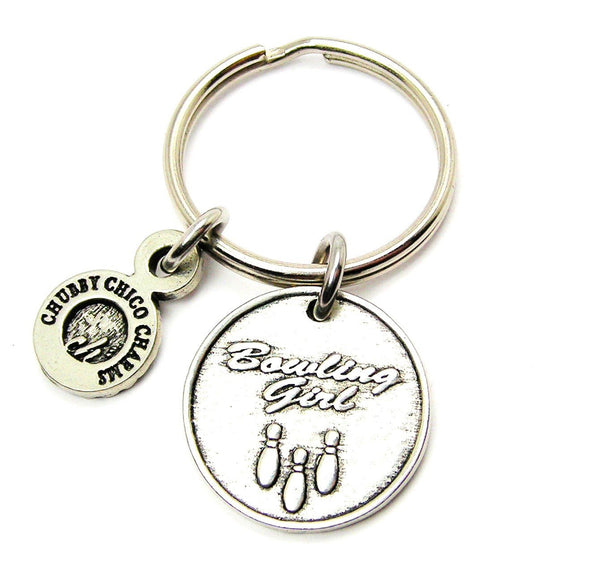 Bowling Girl Key Chain