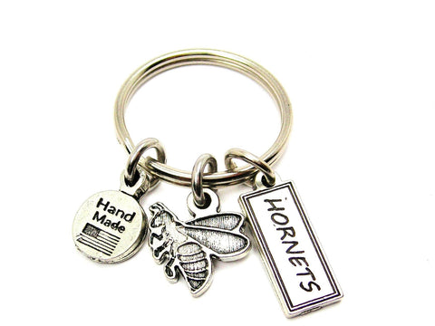 Hornet With Hornets Tab Key Chain