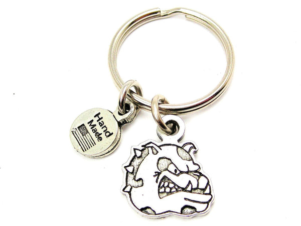 Bulldog Mascot Key Chain