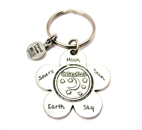 The Celestial Flower Large Key Chain