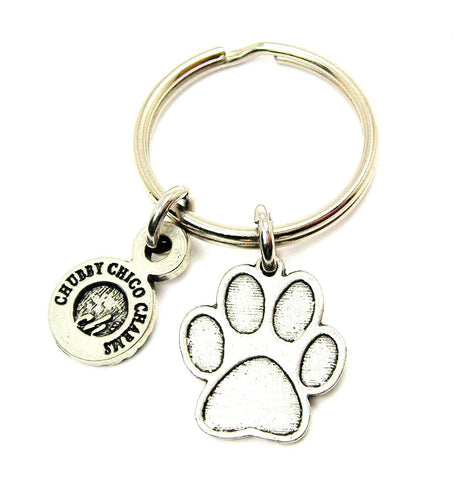 Paw Print Key Chain