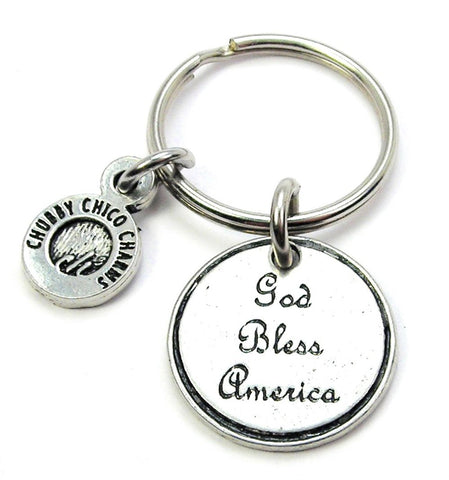 God Bless America Key Chain