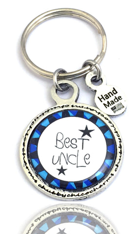 Best Uncle Framed Resin Key Chain