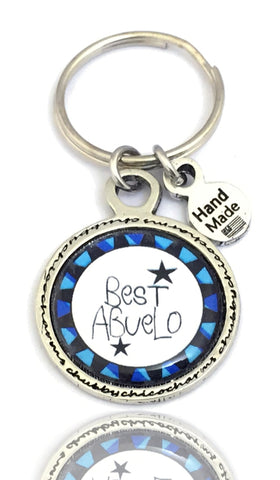 Best Abuelo Framed Resin Key Chain