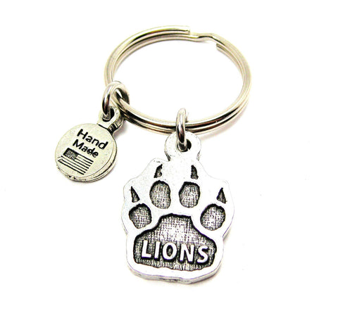 Lions Paw Print Key Chain