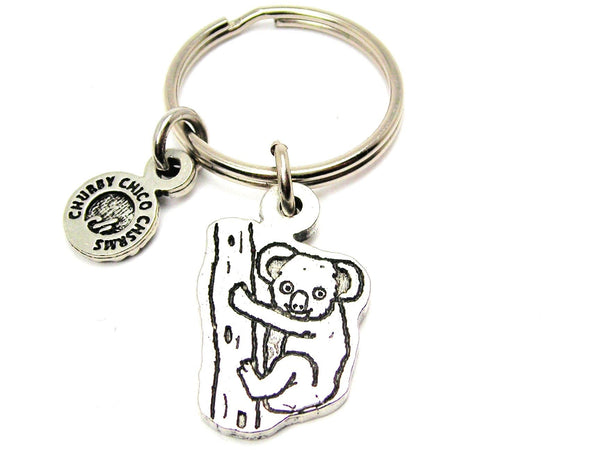 Koala On Tree Key Chain