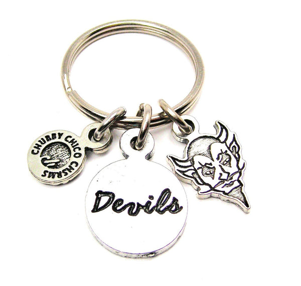 Devils With Devil Face Key Chain