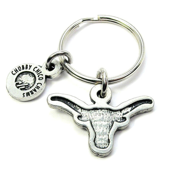 Longhorn Silhouette Key Chain