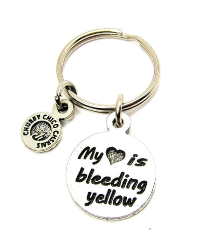 My Heart Is Bleeding Yellow Key Chain