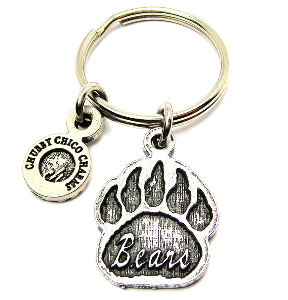 Bears Paw Print Key Chain