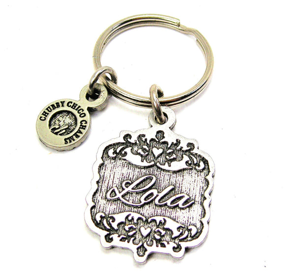 Lola Victorian Scroll Key Chain