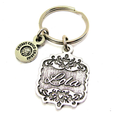 Lola Victorian Scroll Key Chain