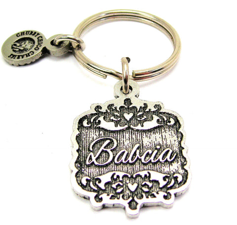 Babcia Victorian Scroll Key Chain