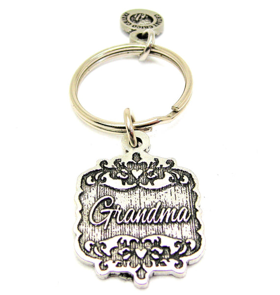 Great Aunt Victorian Scroll Key Chain