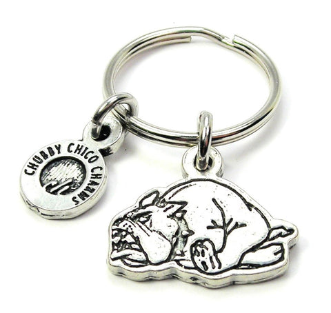 Sprinting Bulldog Key Chain