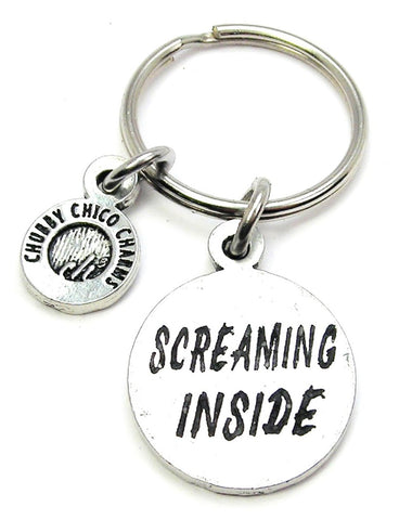 Screaming Inside Key Chain