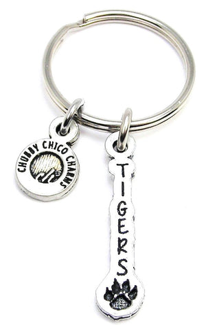 Tigers Long Tab Key Chain