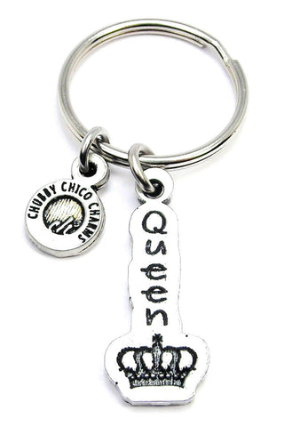 Queen Long Tab Key Chain